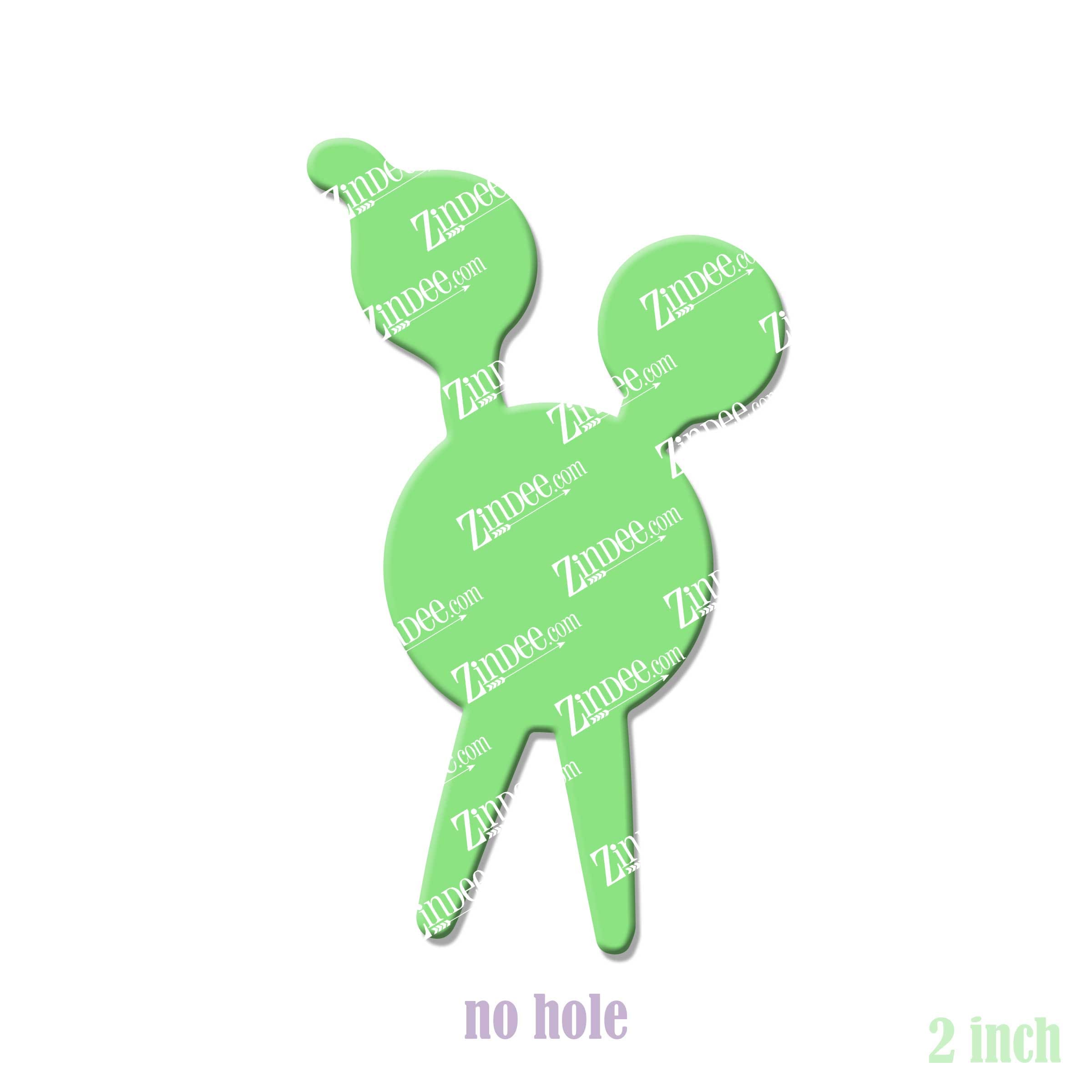 Scissors Monogram acrylic blank (2 inch) NO HOLE