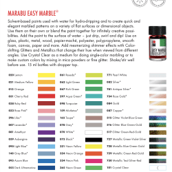 Alternative view of Metallic Green Red Gold Easy Marble Paint