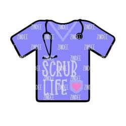 Alternative view of Scrubs 2 inch (lightweight acrylic) NO HOLE