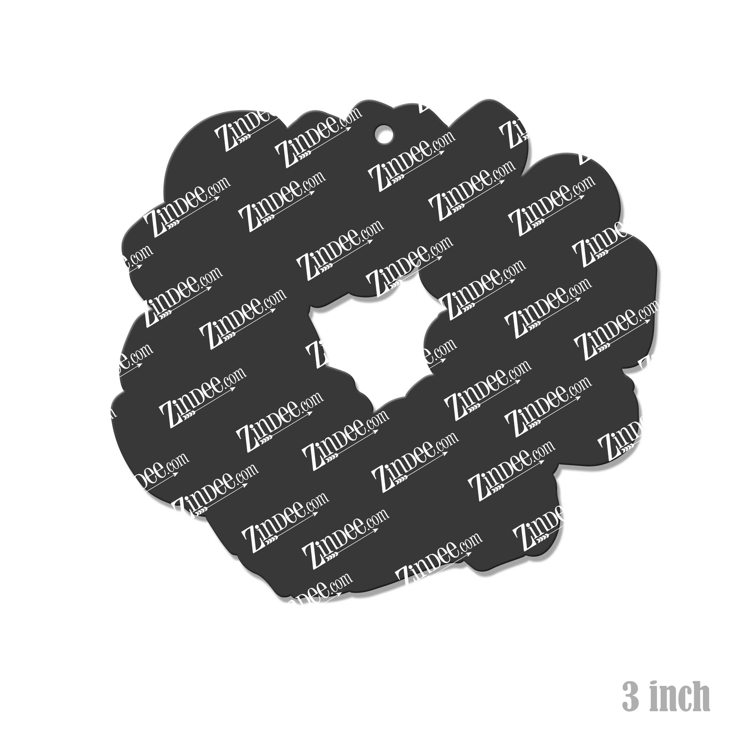 Alternative view of Scrunchie Acrylic Blank- Sticker- UV DTF (3 inch)