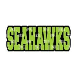 Alternative view of Seahawks (word) acrylic blank (3 inch)