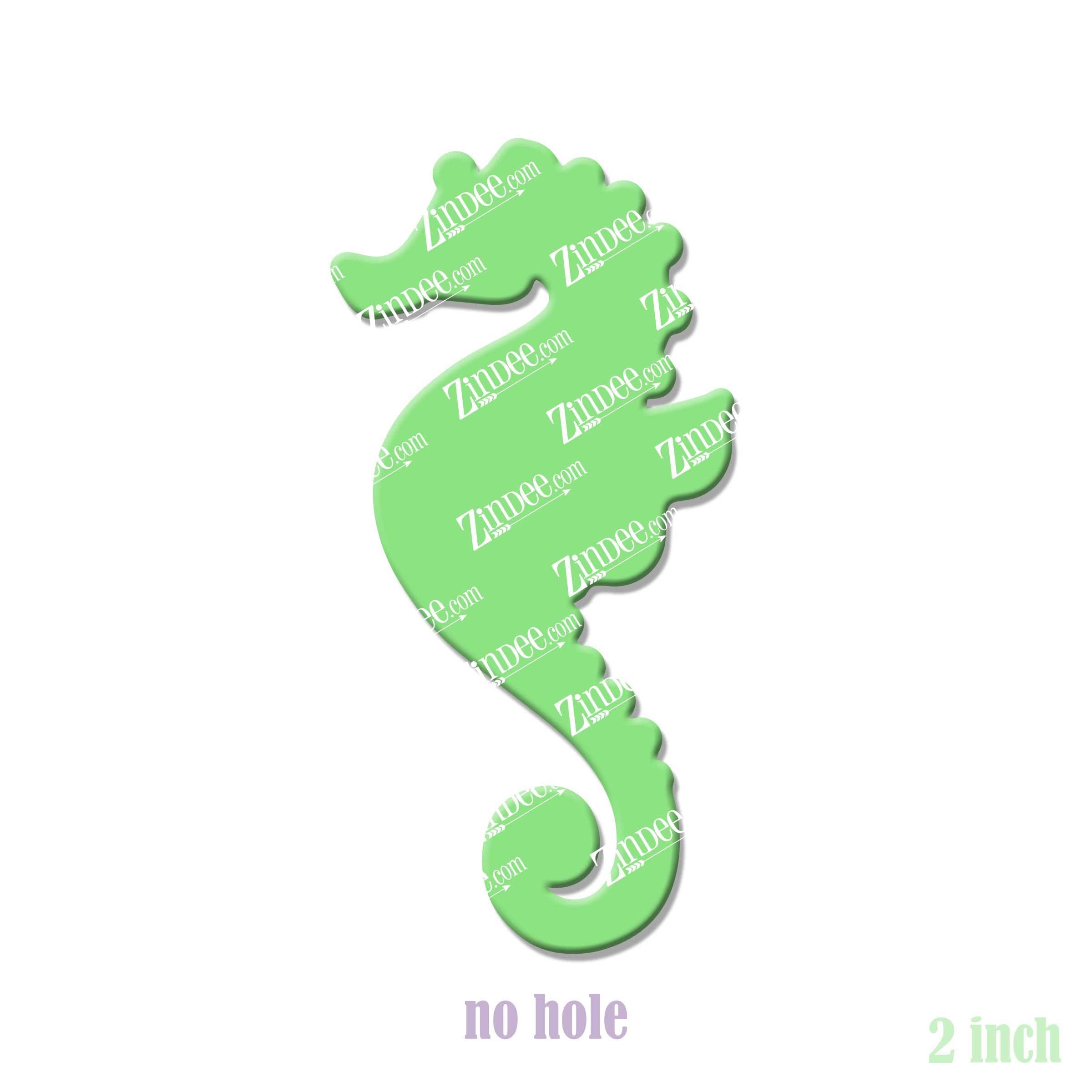 Alternative view of Seahorse Acrylic Blank- Sticker- UV DTF (2 inch) NO HOLE