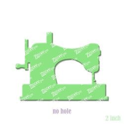 Sewing Machine acrylic blank (2 inch) NO HOLE