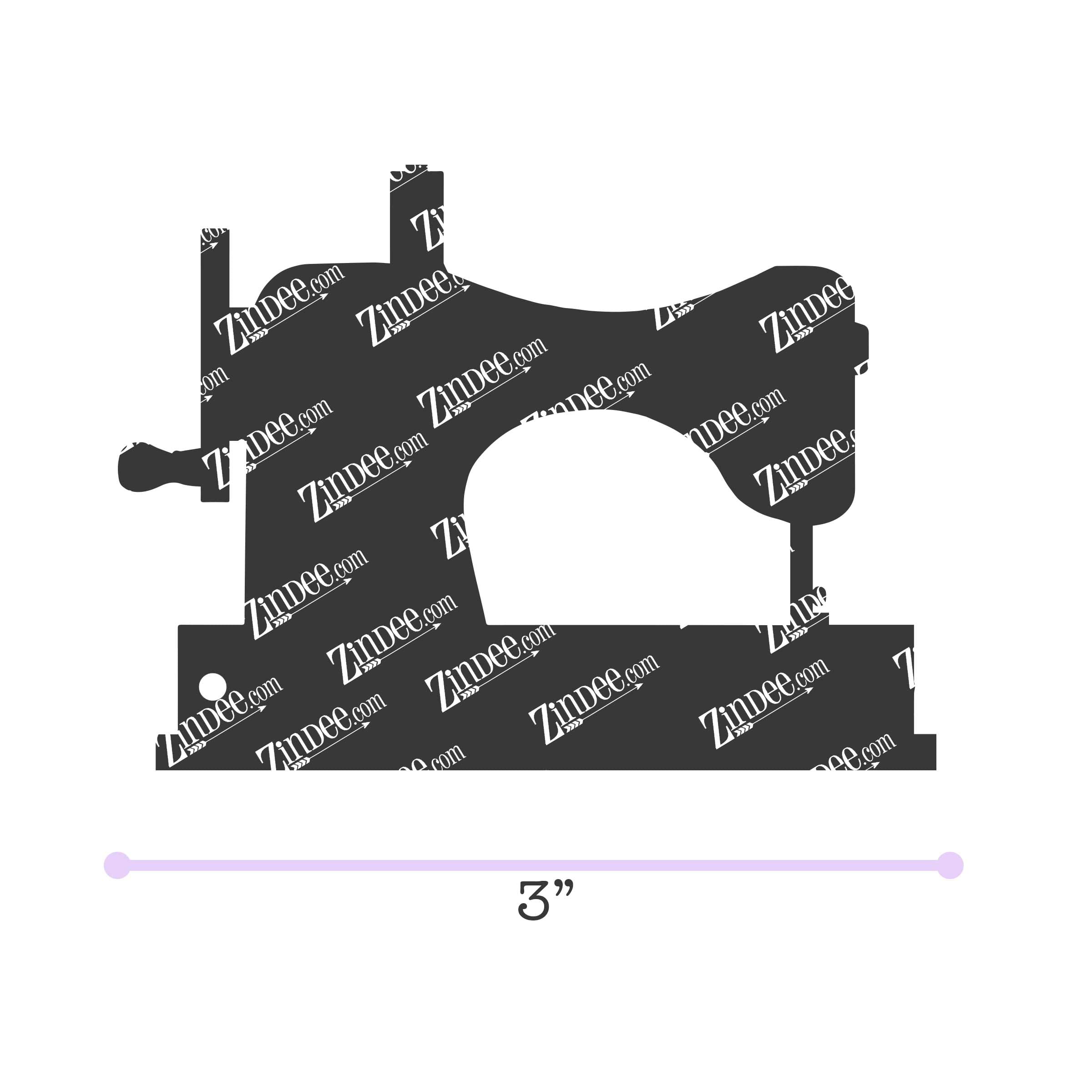 Sewing Machine acrylic blank (3 inch)