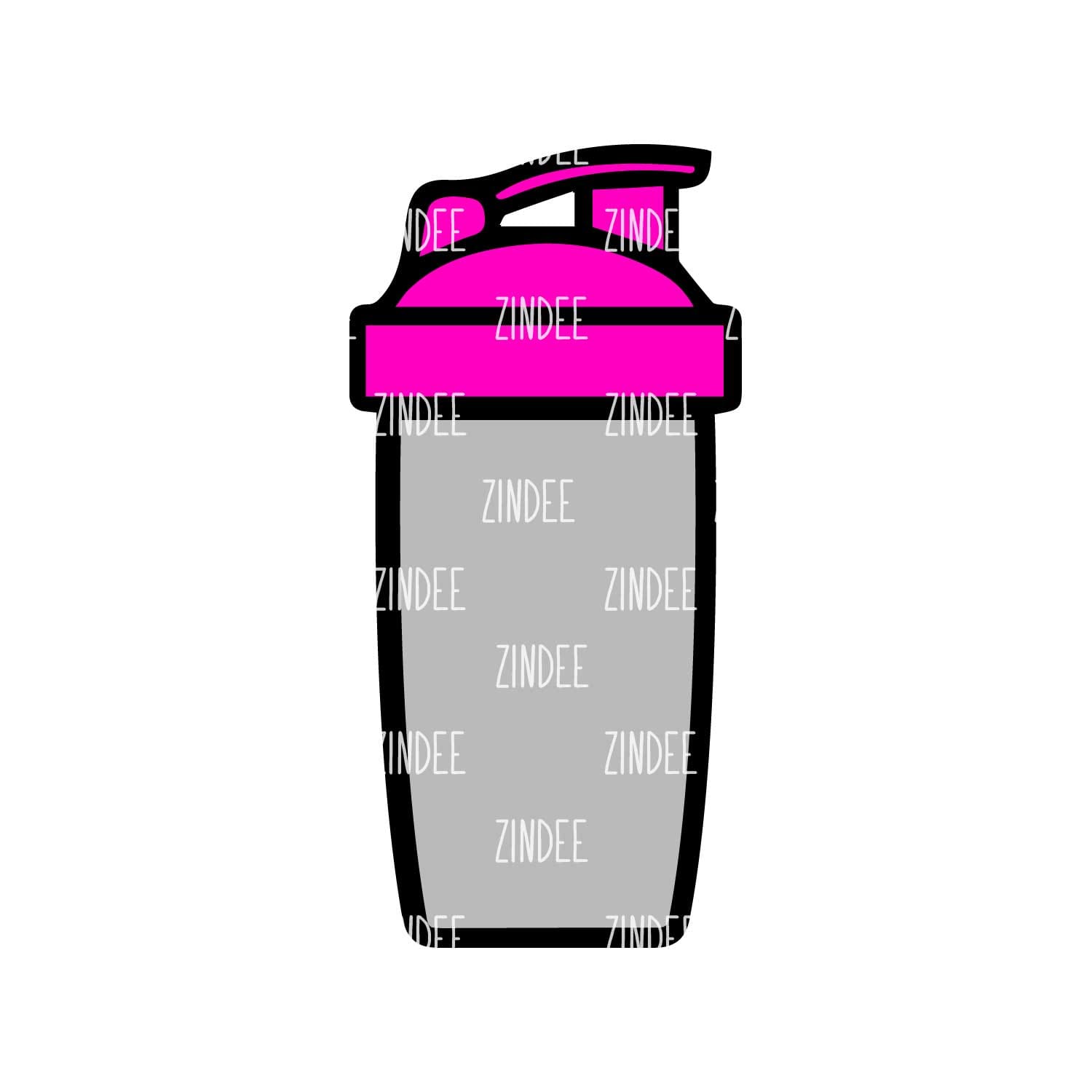 Alternative view of Shaker Bottle acrylic blank (2 inch) NO HOLE