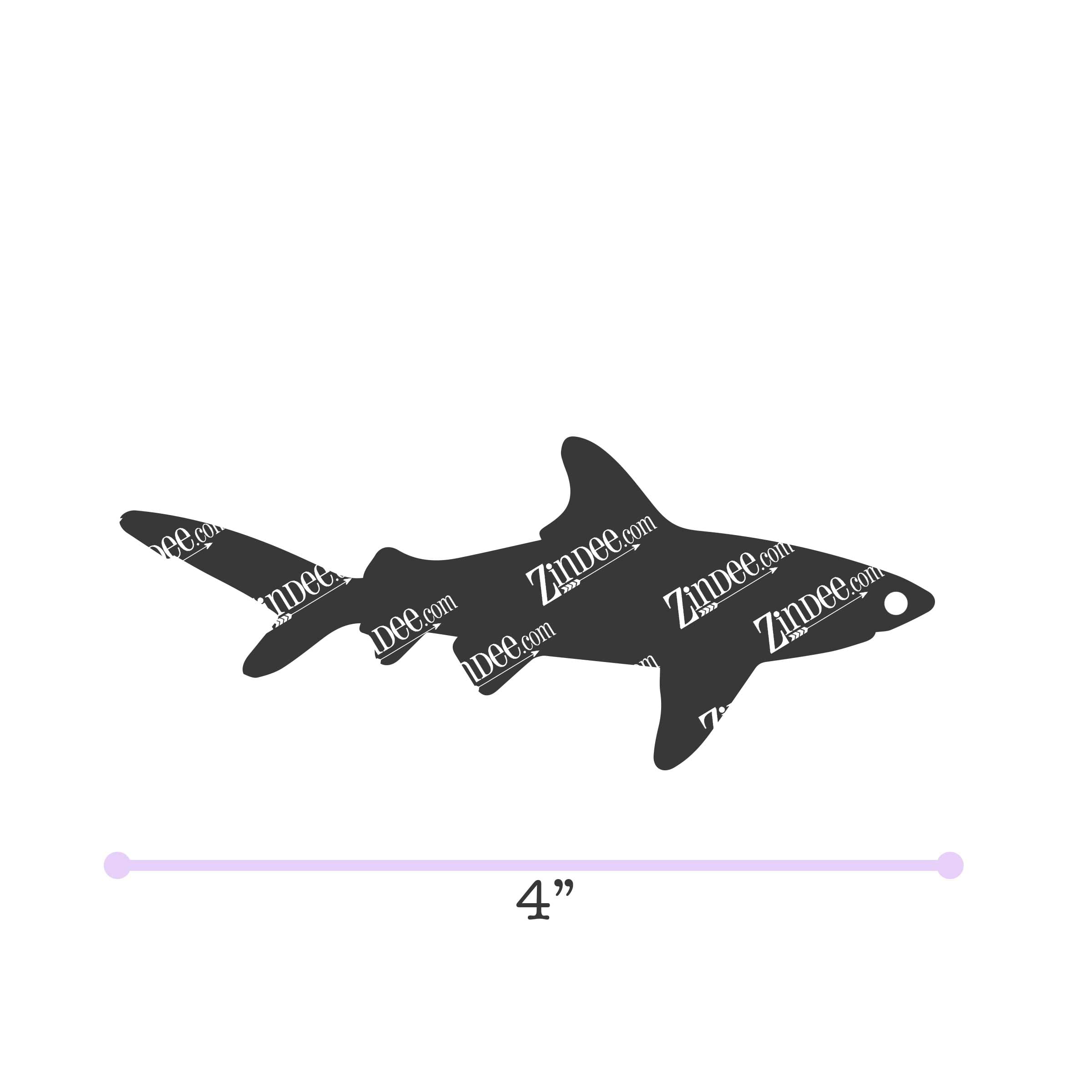 Shark acrylic blank (3 inch)