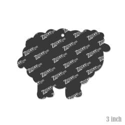 Alternative view of Sheep – Acrylic Keychain Blank (3") | Optional Sticker or UV DTF