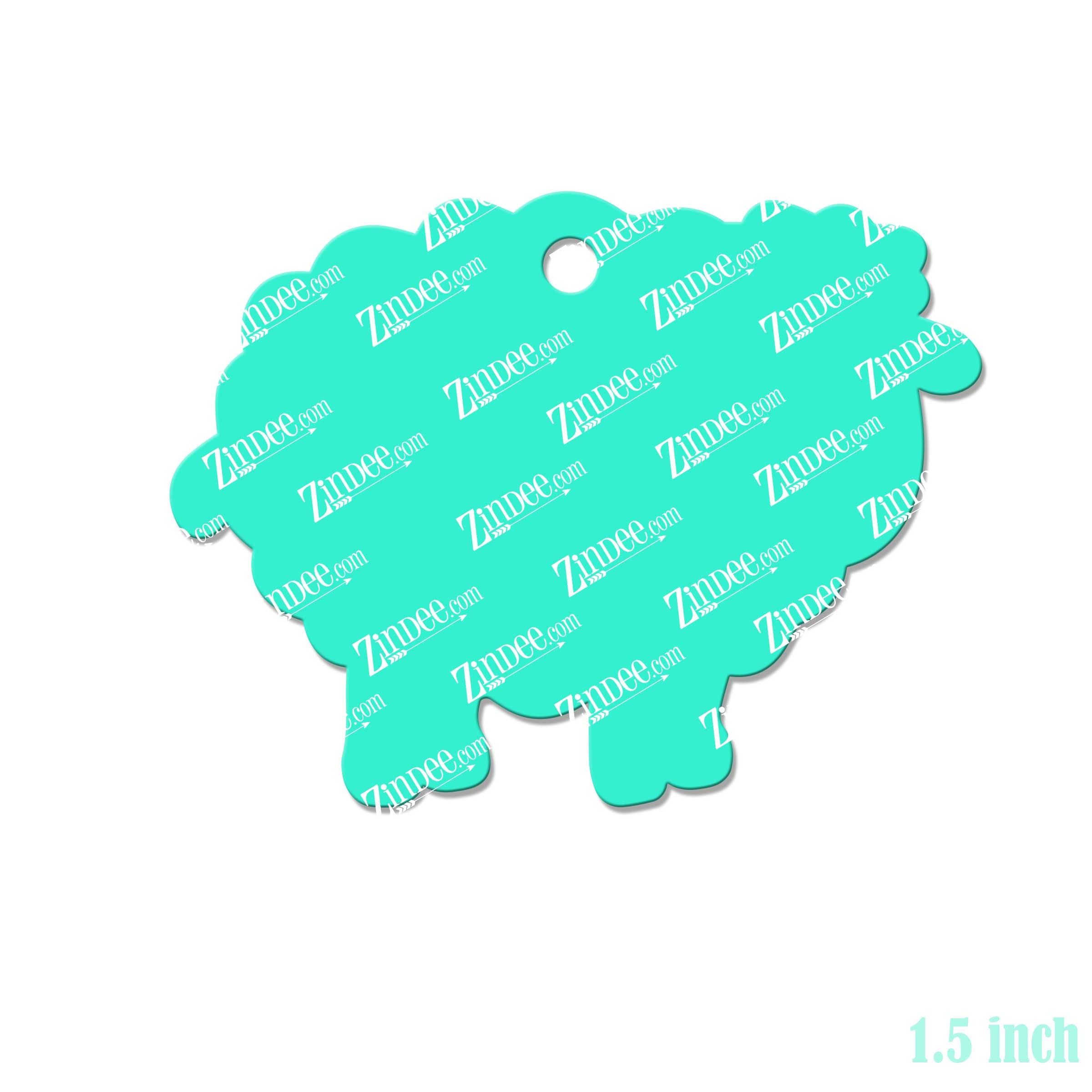 Sheep Acrylic Blank- Sticker- UV DTF (1.5 inch) - Image 2