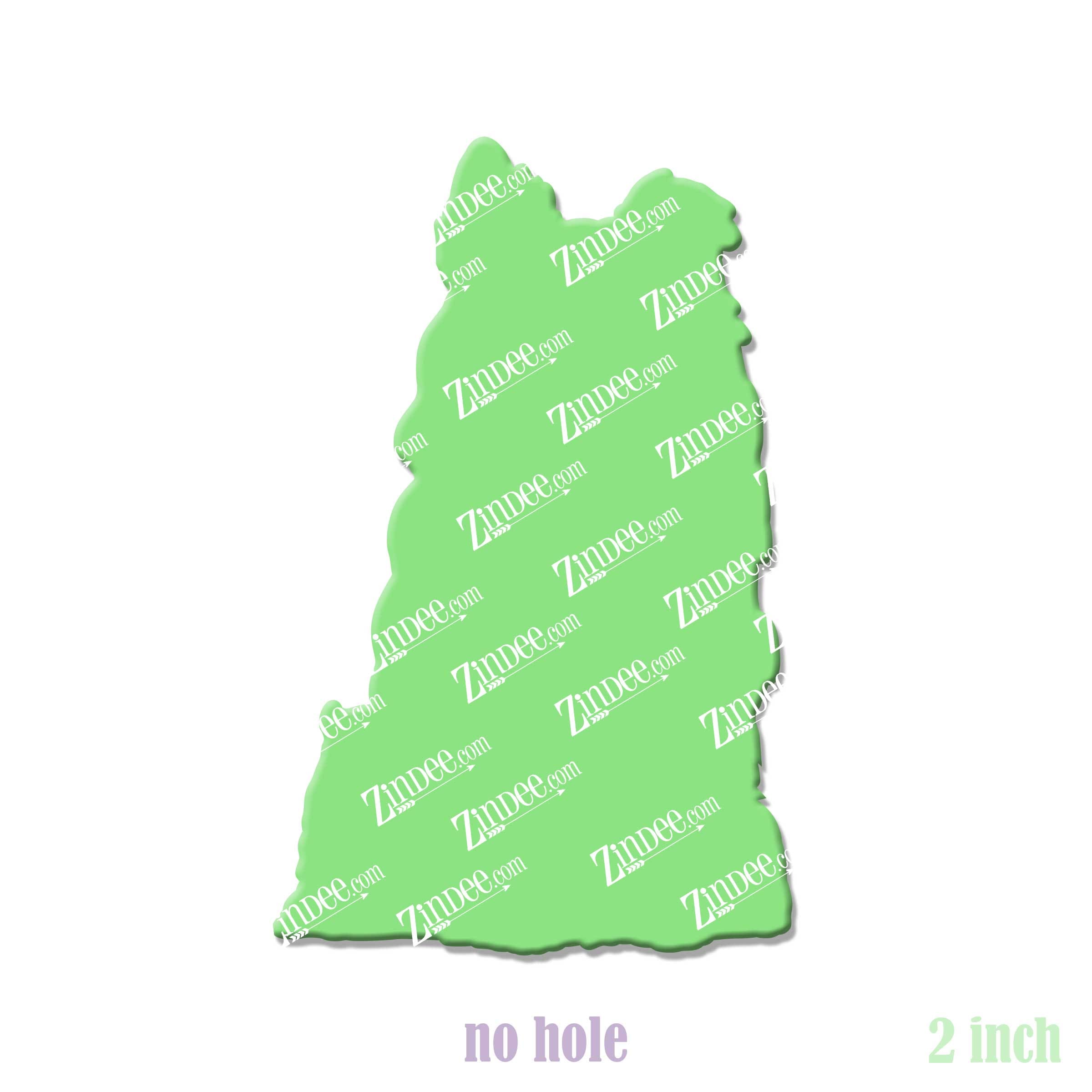 Shetland Sheepdog acrylic blank (2 inch) NO HOLE (5 piece minimum)