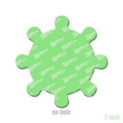 Alternative view of Ship Wheel – Acrylic Badge Reel Blank (2") No Hole | Optional Sticker or UV DTF
