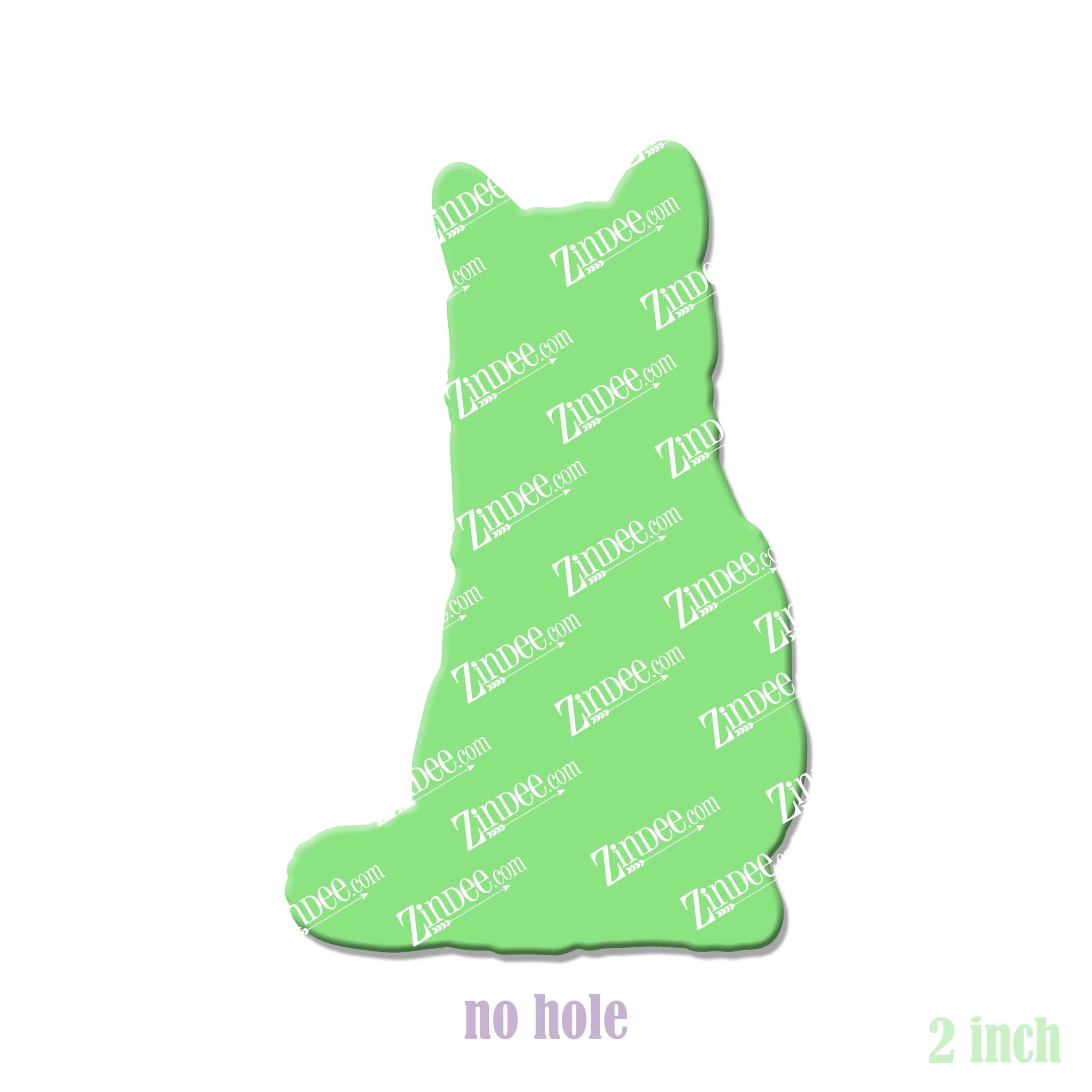 Short Hair Cat acrylic blank (2 inch) NO HOLE