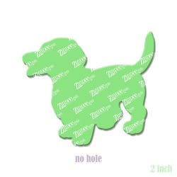Short Hair Dachshund acrylic blank (2 inch) NO HOLE
