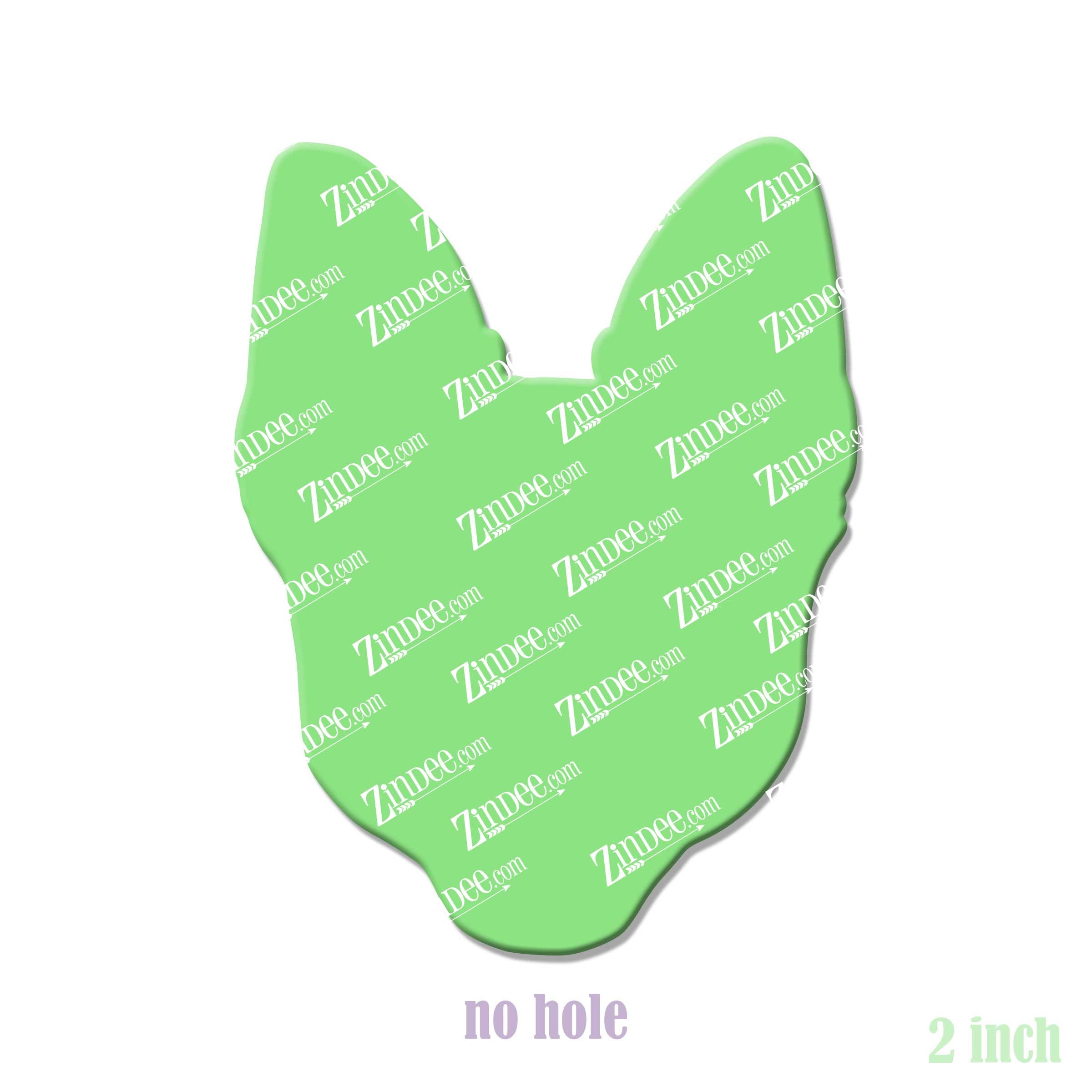 Short Haired Chihuahua Head acrylic blank (2 inch) NO HOLE