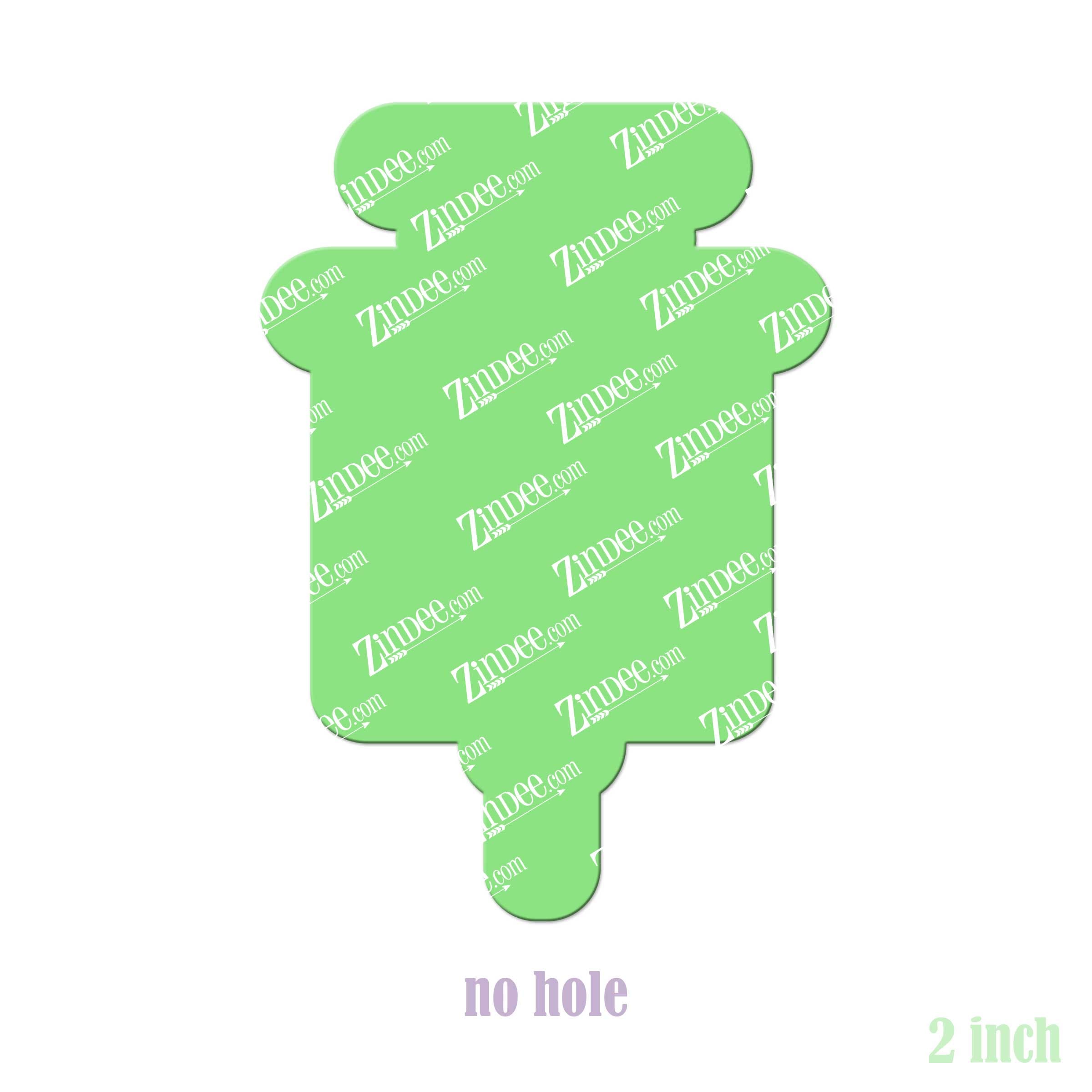 Alternative view of Shot Acrylic Blank- Sticker- UV DTF (2 inch) NO HOLE