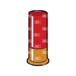Shotgun Shell – Acrylic Keychain Blank (3") | Optional Sticker or UV DTF