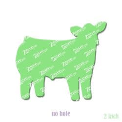 Alternative view of Show Calf Boy – Acrylic Badge Reel Blank (2") No Hole | Optional Sticker or UV DTF