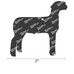 Alternative view of Show Lamb – Acrylic Keychain Blank (3") | Optional Sticker or UV DTF