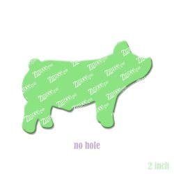 Alternative view of Show Pig – Acrylic Badge Reel Blank (2") No Hole | Optional Sticker or UV DTF