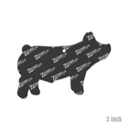 Alternative view of Show Pig – Acrylic Keychain Blank (3") | Optional Sticker or UV DTF