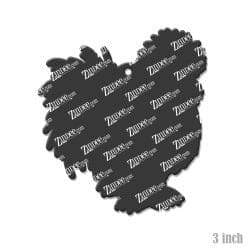 Alternative view of Silkie Chicken Acrylic Blank- Sticker- UV DTF (3 inch)