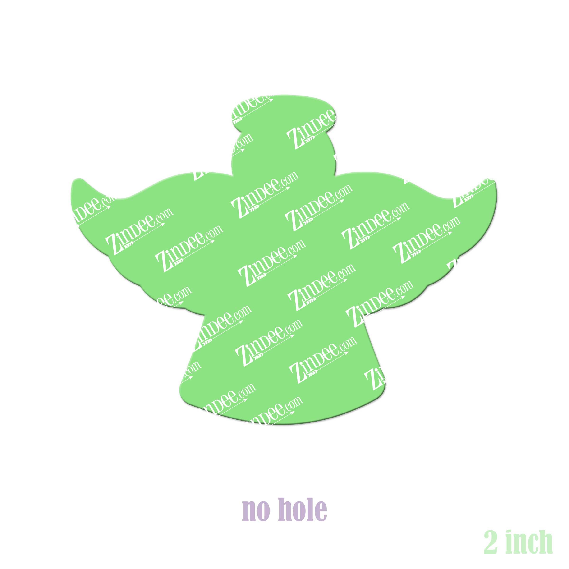 Alternative view of Simple Angel Acrylic Blank- Sticker- UV DTF (2 inch) NO HOLE