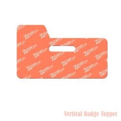 Single Tab Badge Topper (Vertical) (lightweight acrylic)