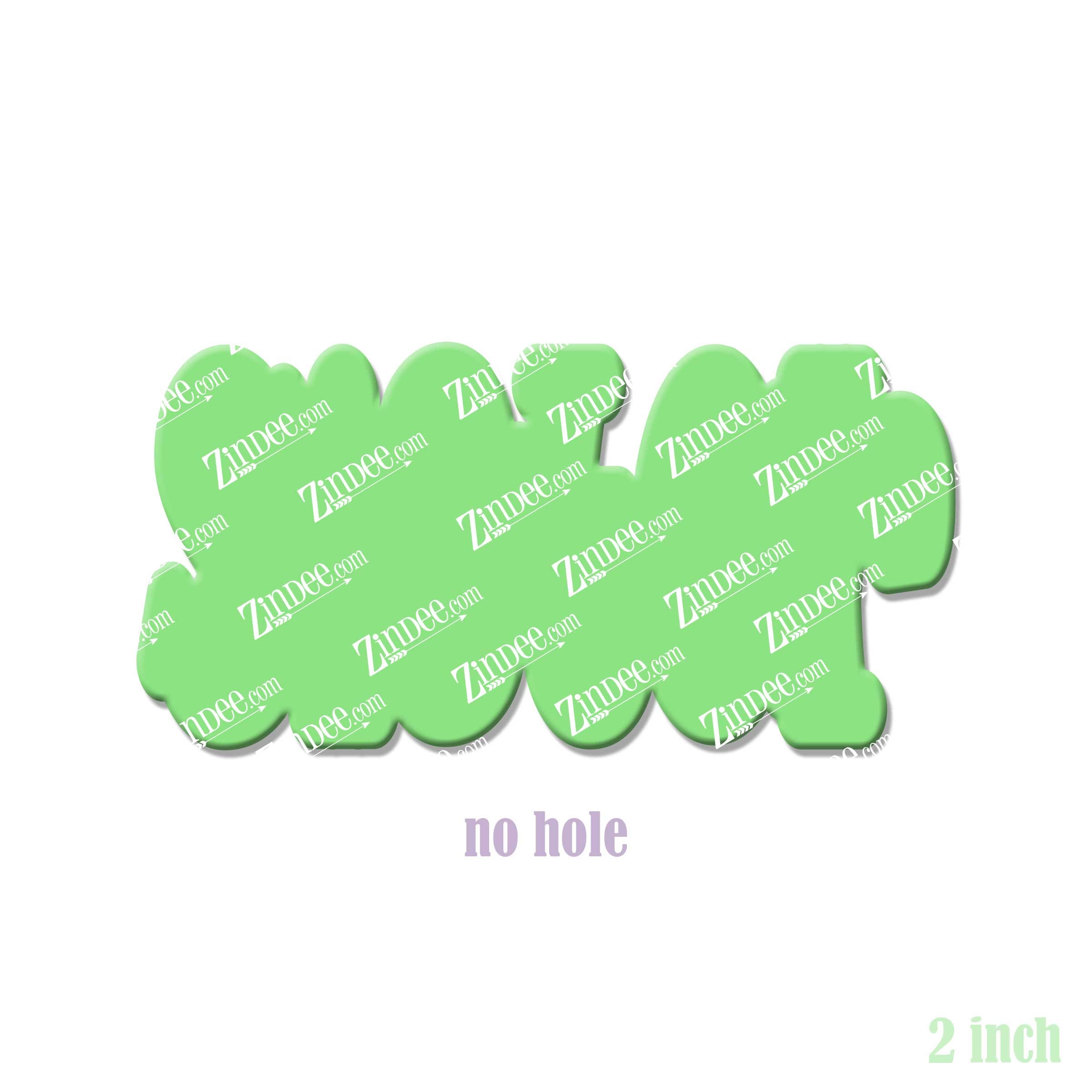 Sister acrylic blank (2 inch) NO HOLE (5 piece minimum)