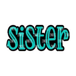 Alternative view of Sister acrylic blank (3 inch)