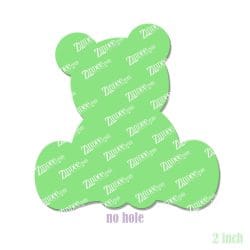 Sitting Bear – Acrylic Badge Reel Blank (2") No Hole | Optional Sticker or UV DTF - Image 2
