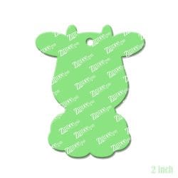 Alternative view of Sitting Cow – Acrylic Keychain Blank (2") | Optional Sticker or UV DTF