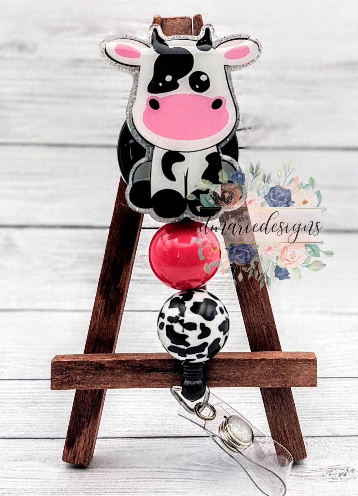 Sitting Cow Acrylic Blank- Sticker- UV DTF (2 inch) NO HOLE - Image 3