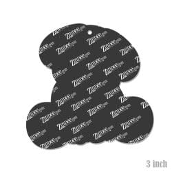Alternative view of Sitting Dog – Acrylic Keychain Blank (3") | Optional Sticker or UV DTF