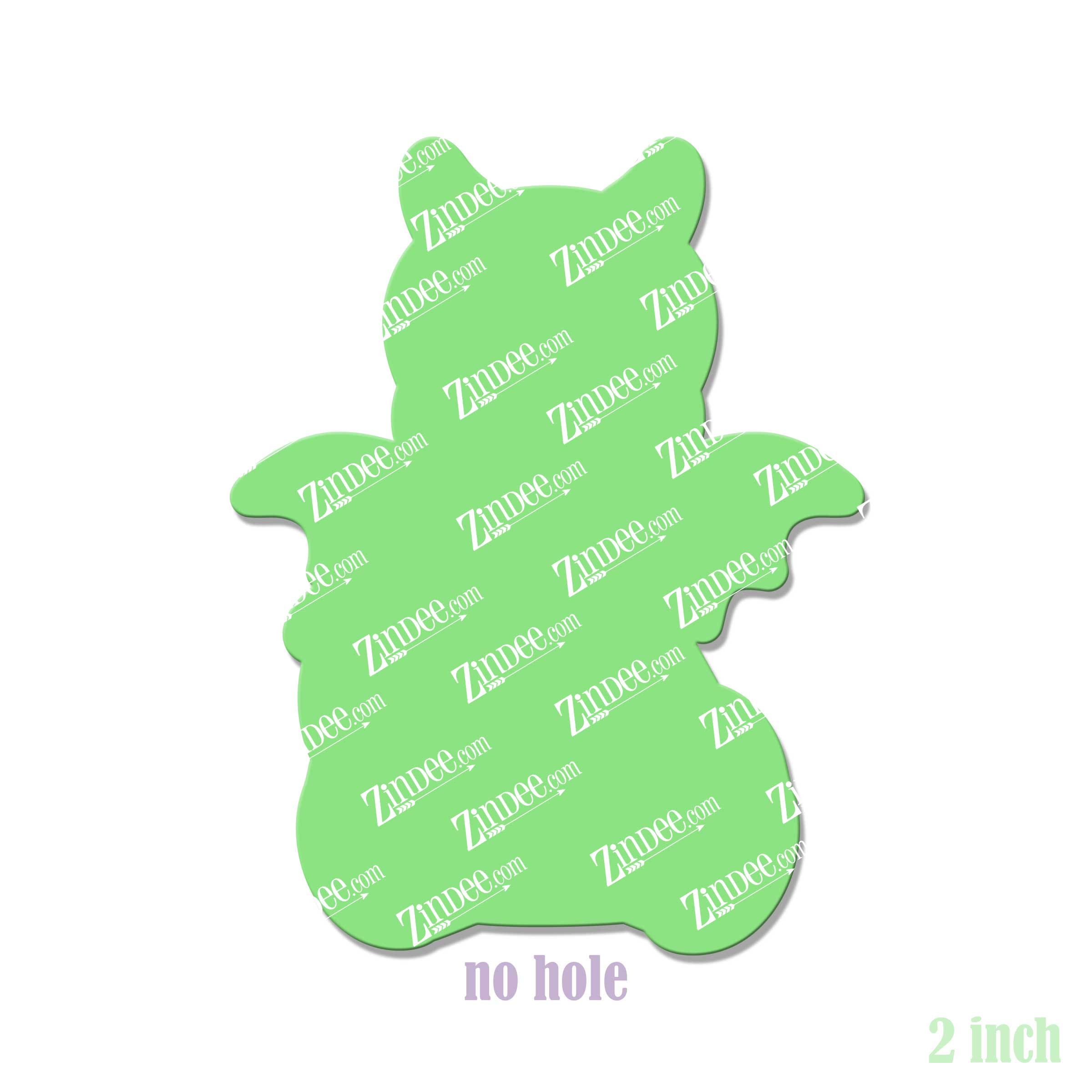 Alternative view of Sitting Dragon Acrylic Blank- Sticker- UV DTF (2 inch) NO HOLE