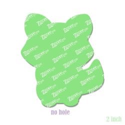 Alternative view of Sitting Fox Baby – Acrylic Badge Reel Blank (2") No Hole | Optional Sticker or UV DTF