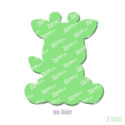 Alternative view of Sitting Giraffe – Acrylic Badge Reel Blank (2") No Hole | Optional Sticker or UV DTF