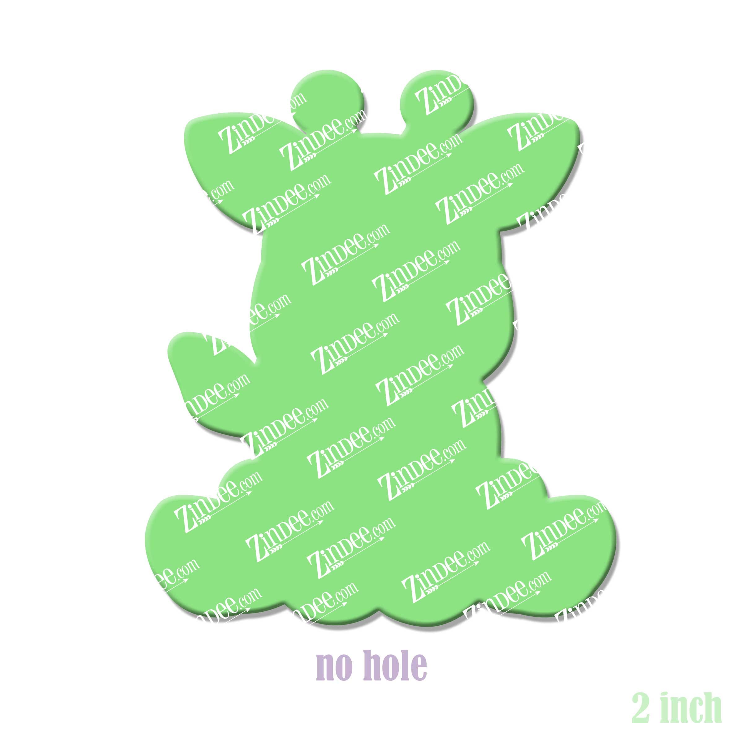 Alternative view of Sitting Giraffe Acrylic Blank- Sticker- UV DTF (2 inch) NO HOLE