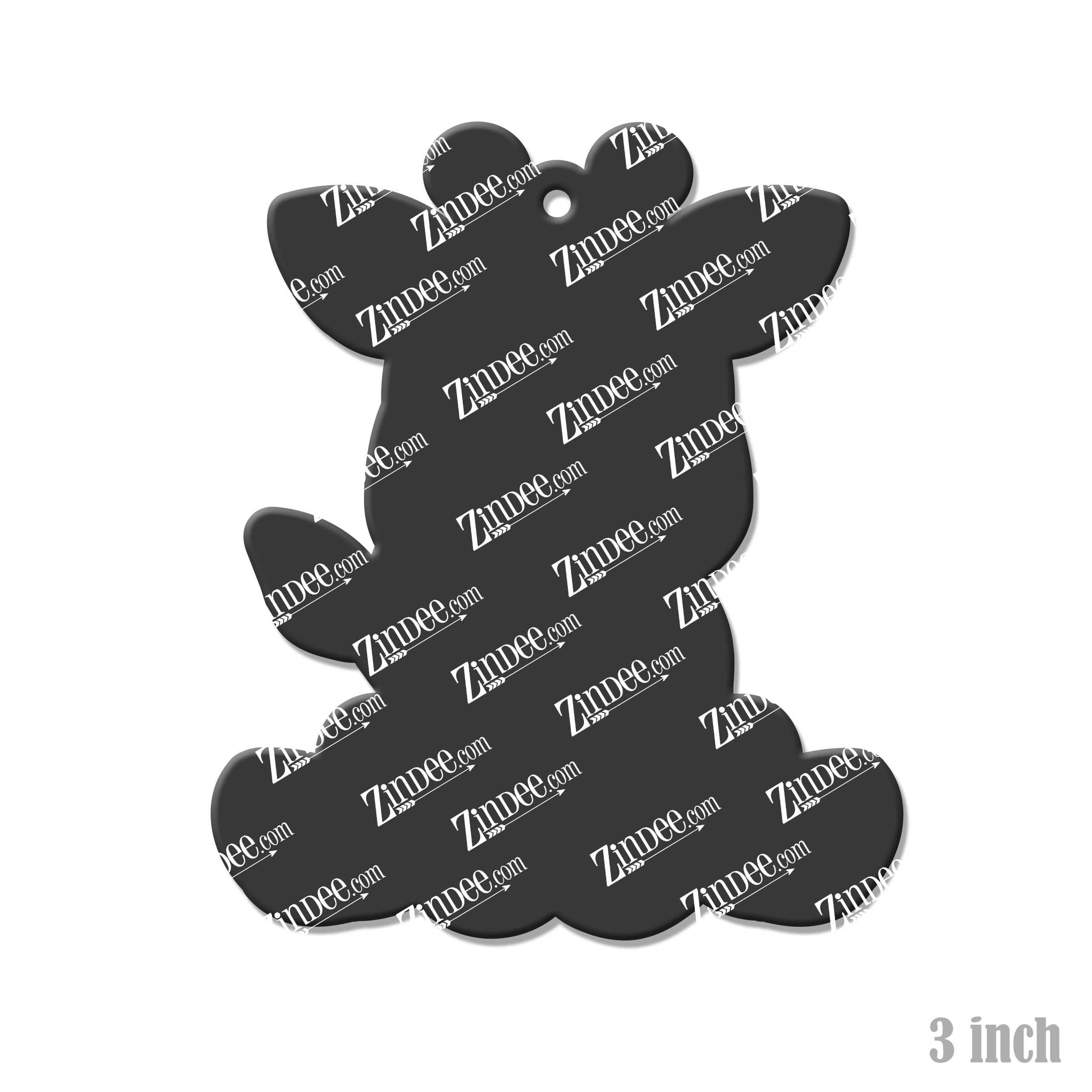 Sitting Giraffe Acrylic Blank- Sticker- UV DTF (3 inch) - Image 2