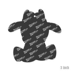 Alternative view of Sitting Goat – Acrylic Keychain Blank (3") | Optional Sticker or UV DTF