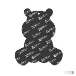 Alternative view of Sitting Hippo – Acrylic Keychain Blank (3") | Optional Sticker or UV DTF