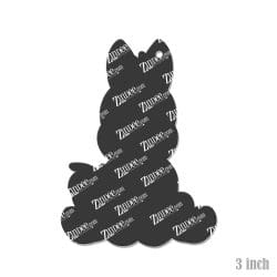 Alternative view of Sitting Horse – Acrylic Keychain Blank (3") | Optional Sticker or UV DTF