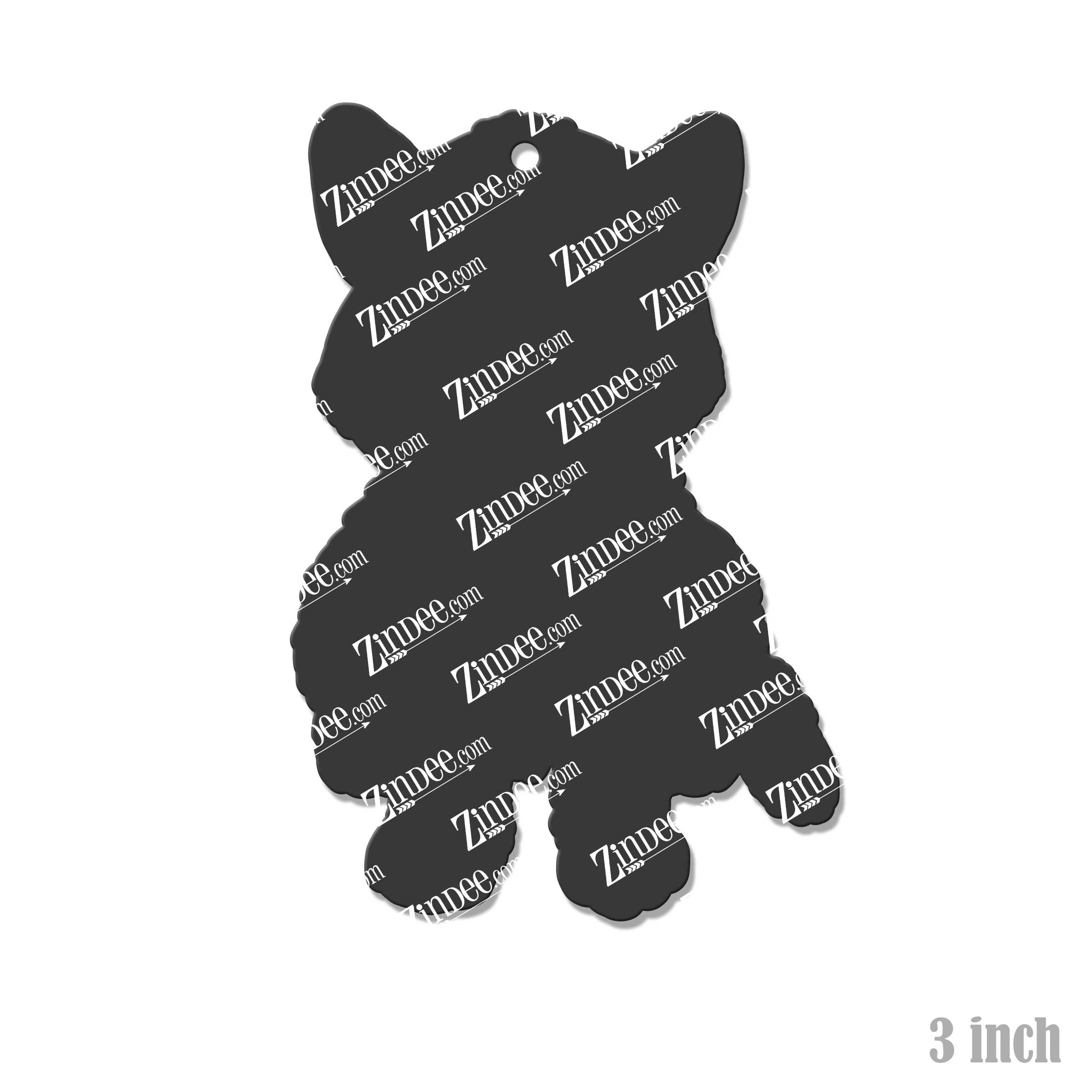 Sitting Husky acrylic blank (3 inch)