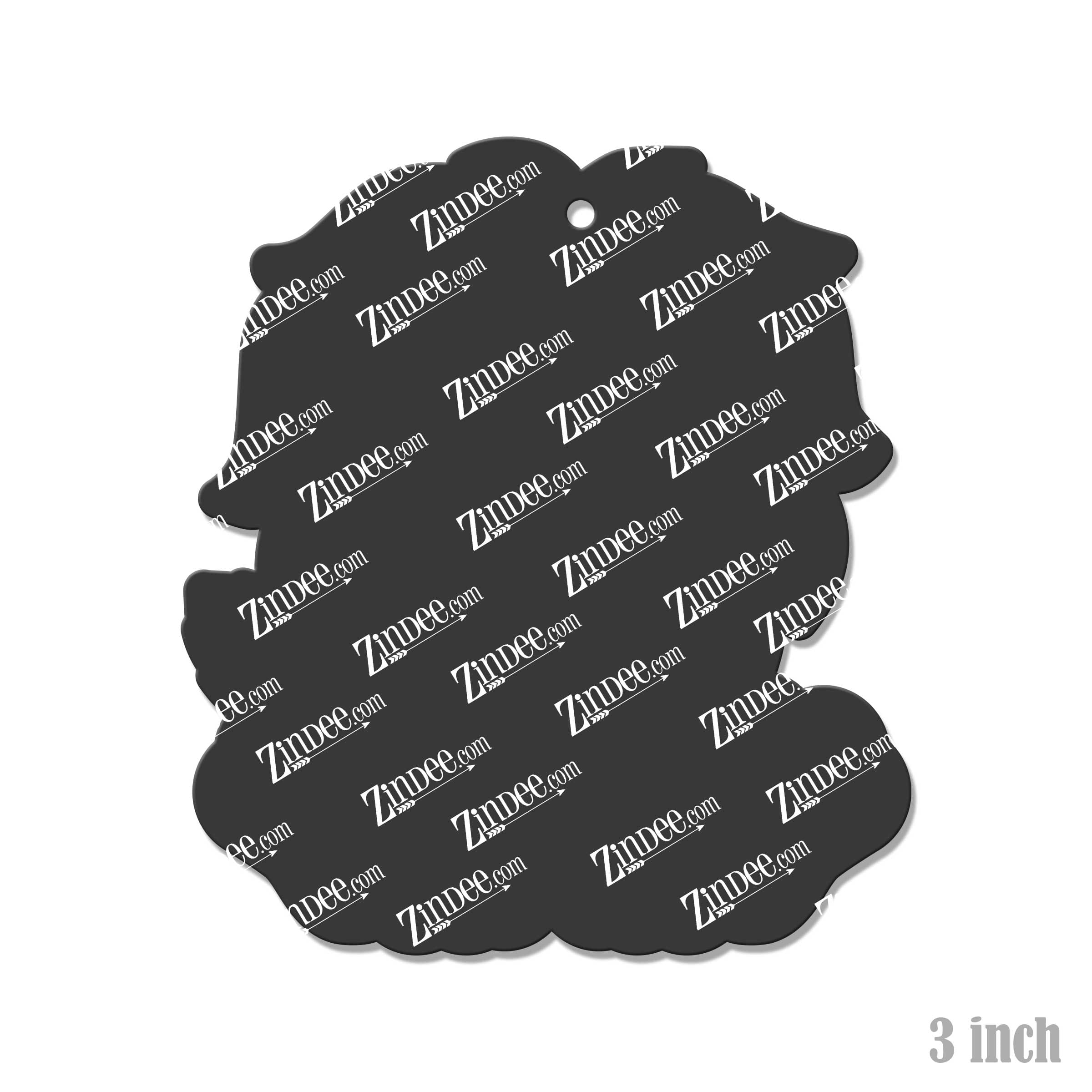 Alternative view of Sitting Lion Acrylic Blank- Sticker- UV DTF (3 inch)