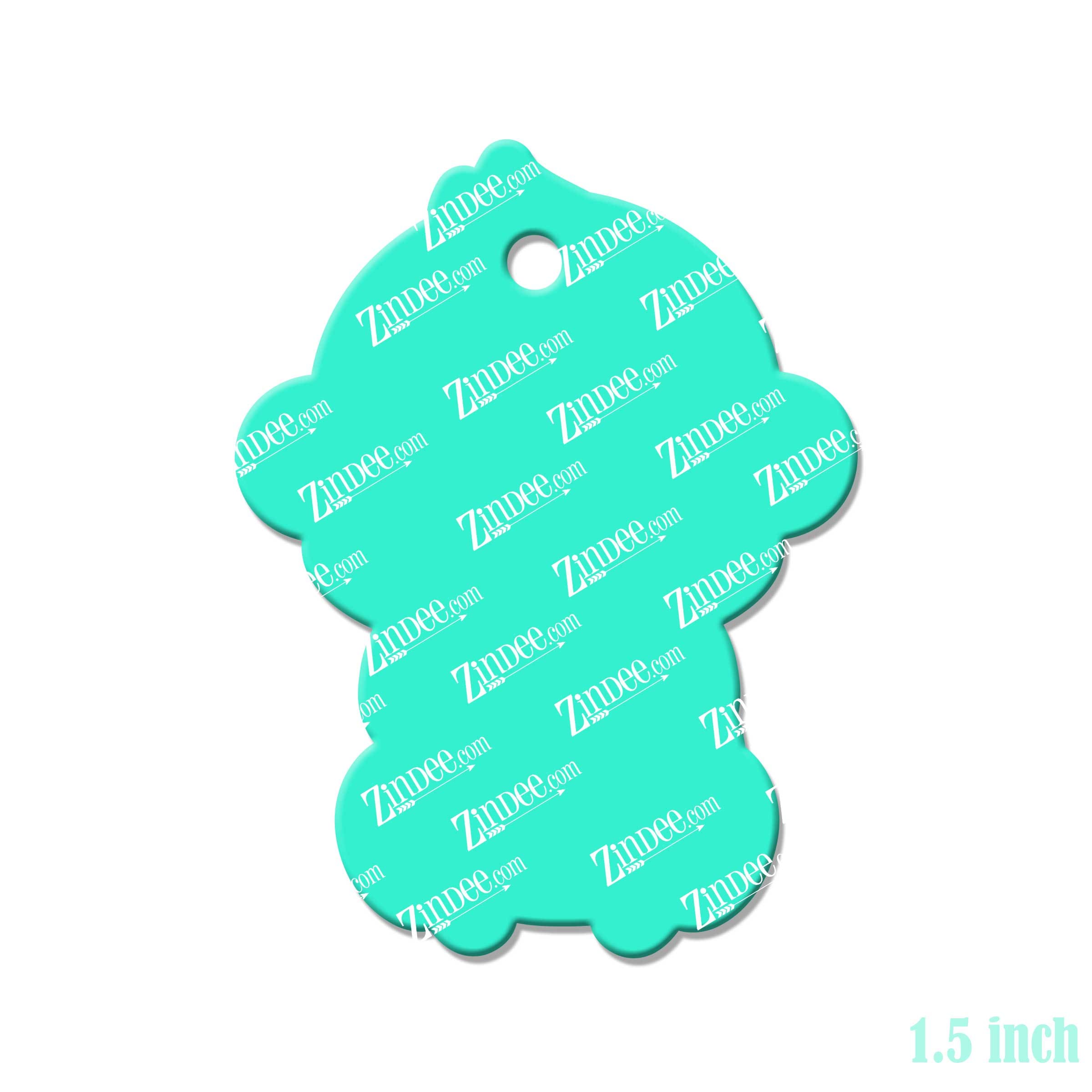 Sitting Monkey Acrylic Blank- Sticker- UV DTF (1.5 inch) - Image 2