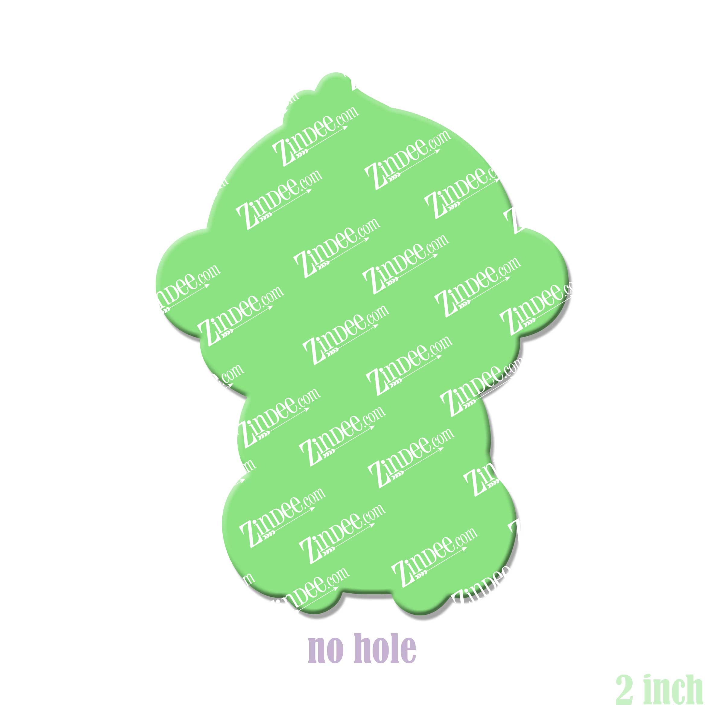 Alternative view of Sitting Monkey Acrylic Blank- Sticker- UV DTF (2 inch) NO HOLE