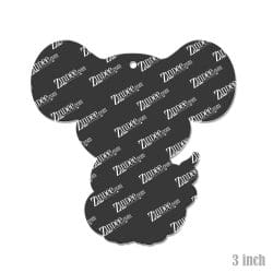 Alternative view of Sitting Mouse – Acrylic Keychain Blank (3") | Optional Sticker or UV DTF