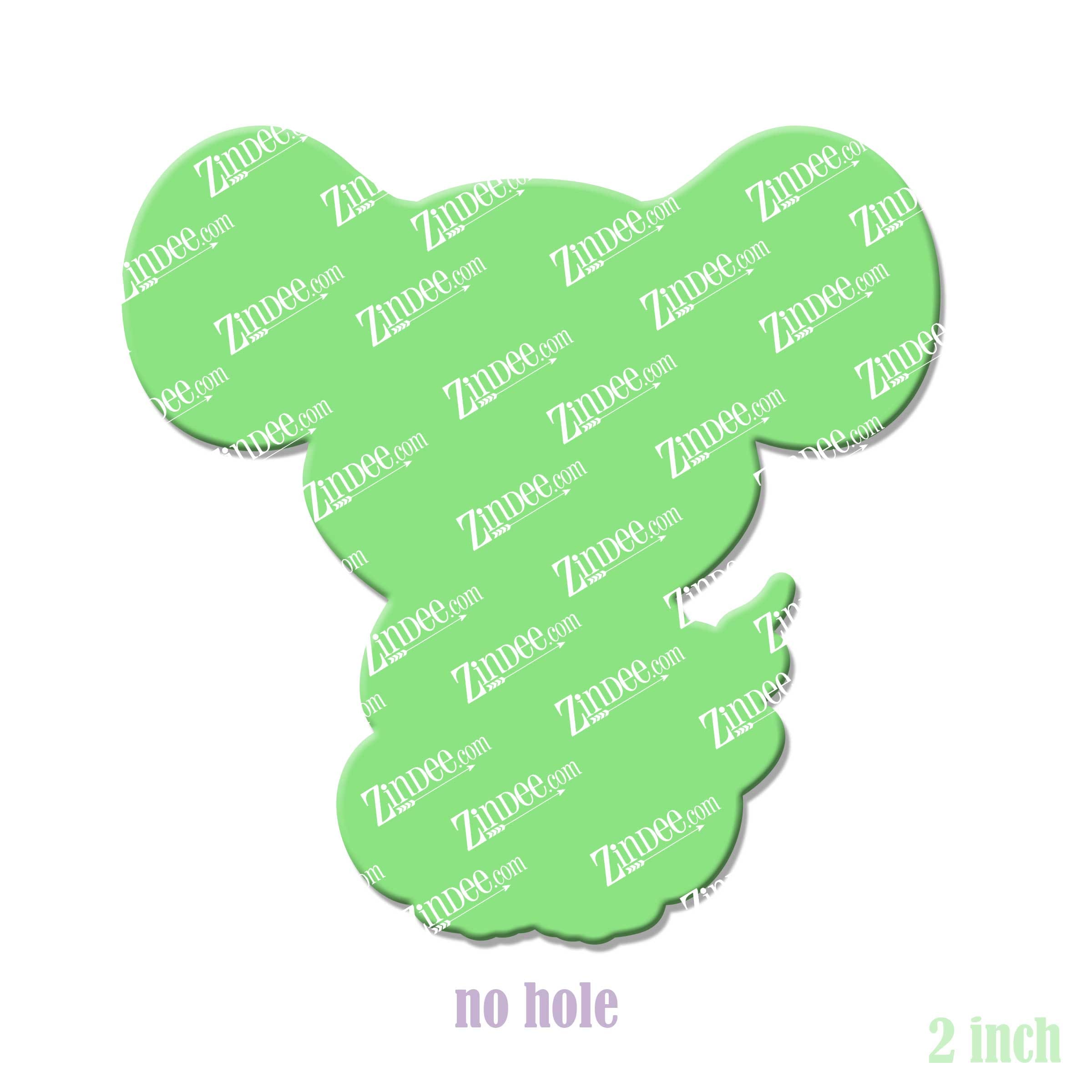 Alternative view of Sitting Mouse Acrylic Blank- Sticker- UV DTF (2 inch) NO HOLE