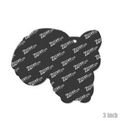 Alternative view of Sitting Squirrel – Acrylic Keychain Blank (3") | Optional Sticker or UV DTF
