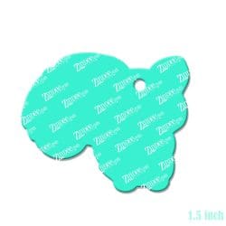 Alternative view of Sitting Squirrel Acrylic Blank- Sticker- UV DTF (1.5 inch)