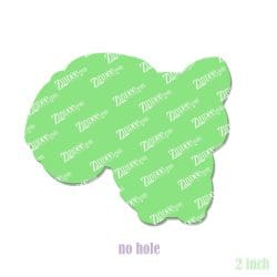 Alternative view of Sitting Squirrel – Acrylic Badge Reel Blank (2") No Hole | Optional Sticker or UV DTF