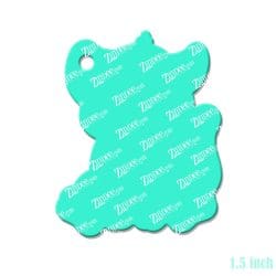 Alternative view of Sitting Tiger Acrylic Blank- Sticker- UV DTF (1.5 inch)